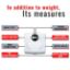 The Sensa 804 evaluates nutritional status with high reliability, thanks to its cleverly designed foot-shaped electrodes that ensure accurate readings. Its elegant design and rounded weighing platform offer both aesthetic appeal and comfort.